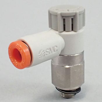 速度控制器弯头类型（ AS1201F- ）
一触式管接头带计量表的垫圈密封