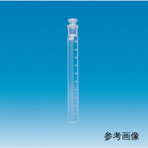 Fine透明共通折合共栓比色管 100mL 目盛付 外径φ28×H250 栓24/25