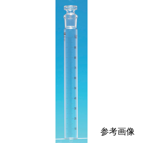 Fine透明共通折合共栓比色管 50mL 目盛付 5mL目盛 φ25×H200 栓22/20