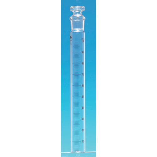 Fine透明共通折合共栓比色管 100mL 目盛付 1mL目盛 φ28×H250 栓24/25