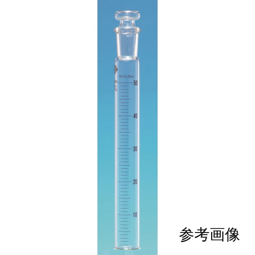 TGK透明共通折合共栓比色管 50mL 目盛付 5mL目盛 φ23×H250 栓19/22