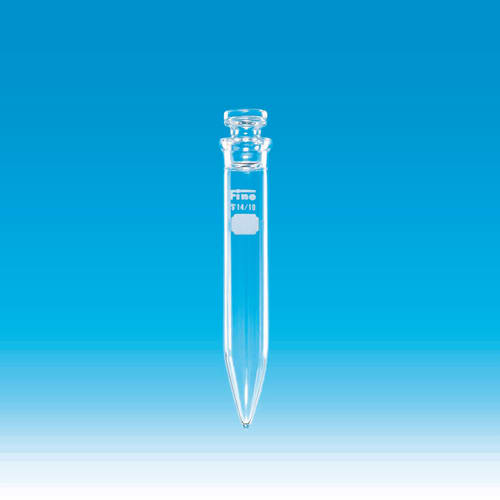 Fine透明共通折合共栓沉でん管 10mL 透明 目盛无 外径φ16.5×H100 栓14/10 10入