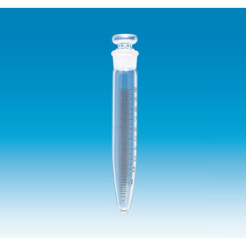 Fine共通折合共栓沉でん管 10mL 透明 目盛付 φ16.5×H100 栓14/10 10入
