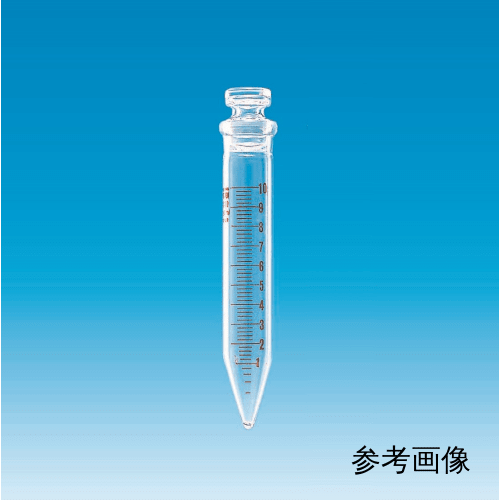 Fine透明共通折合共栓沈殿管 50mL 透明 目盛付 外径φ35×H105 栓24/12 10入