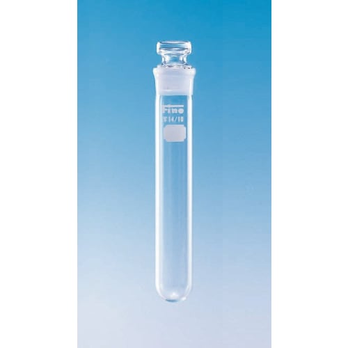 Fine共通折合共栓丸底沉でん管 15mL 透明 目盛无 φ20×H100 栓14/10 10入