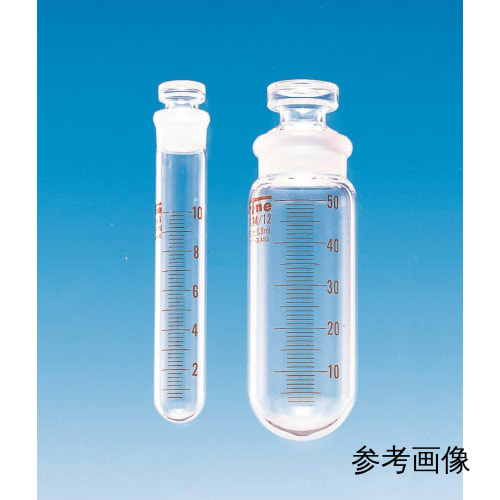 Fine共通折合共栓丸底沉でん管 20mL 透明 目盛付 φ22×H100 栓16/15 10入