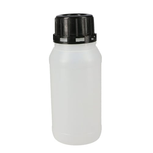 防窃启广口瓶 HDPE 白色 250mL 15710