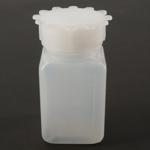 方瓶广口PE制白色50mL 609带刻度