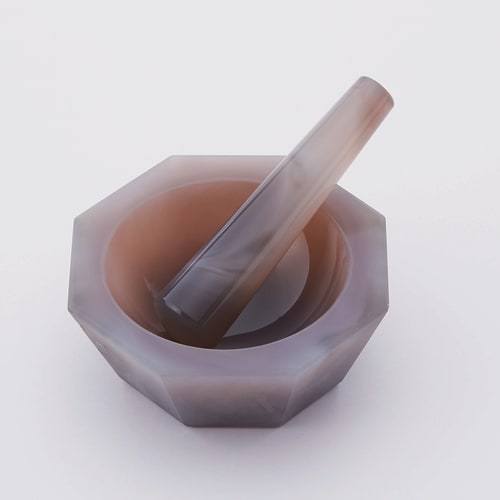 玛瑙研钵 浅型带杵 φ130×φ110