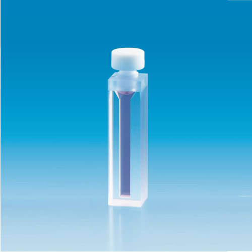 精细合成石英池，两侧透明，10×4×H45，带 PTFE 塞