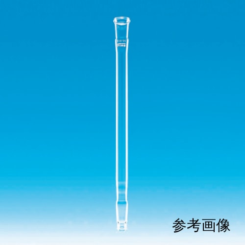 Fine透明共通折合空気冷却器 筒长200mm 上部雌15/25 下部雄24/40