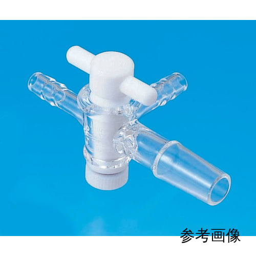 精细透明普通滑动吸塞三通旋塞 带PTFE旋塞吸口 φ8公头29/42