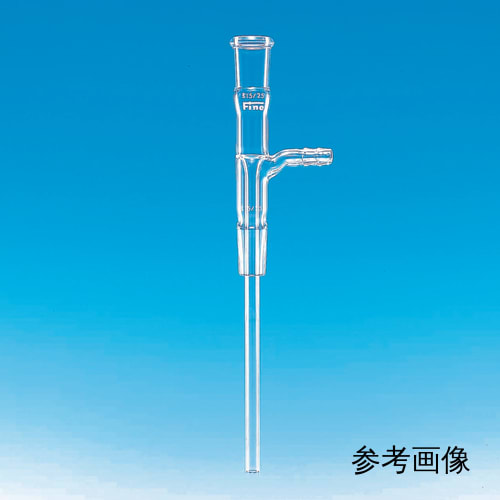 Fine透明共通折合 排気管 吸引口φ8 上部雌24/40 下部雄24/40