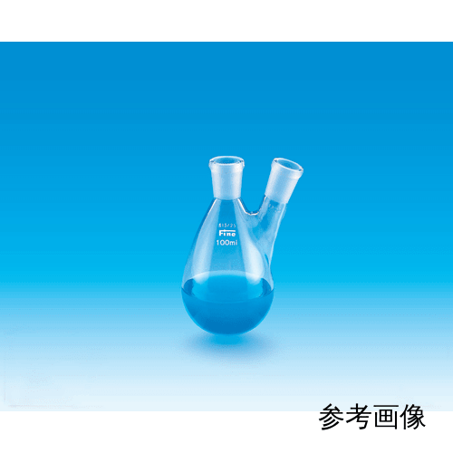 精细普通滑动二颈茄子烧瓶100mL，中管24/40，侧管15/25