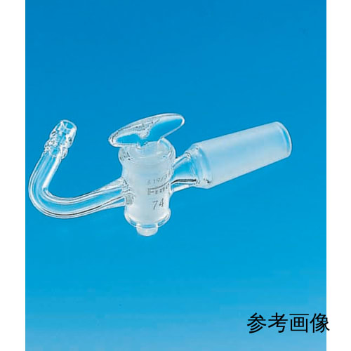 精细普通滑动吸水塞，弯管60°，带玻璃旋塞，吸水口φ8，外螺纹29/42