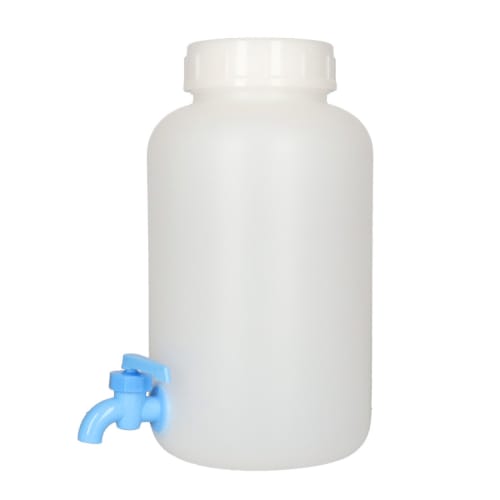 広口下口瓶 活栓付 PE制 3L
