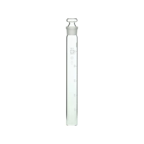 普通滑塞比色计管，白色刻度，带玻璃平塞，50mL，24×200，10 件 008480-50A