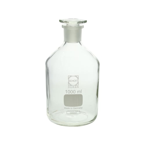 Shibata Scientific DURAN® 窄口试剂瓶 白色 1L 10 瓶 017030-10001A