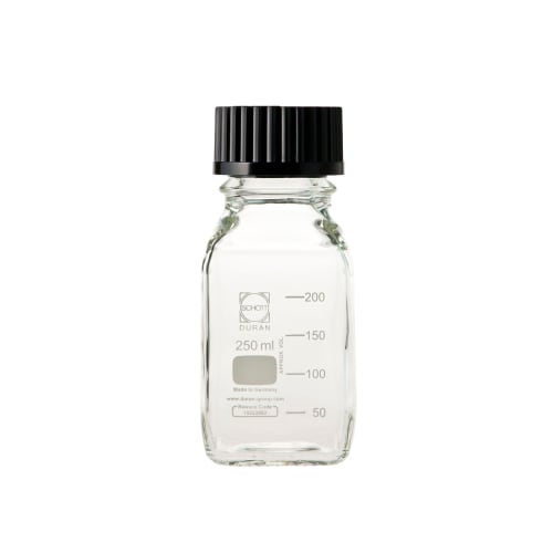 黑盖旋口方瓶（中瓶）250mL 017230-2502A