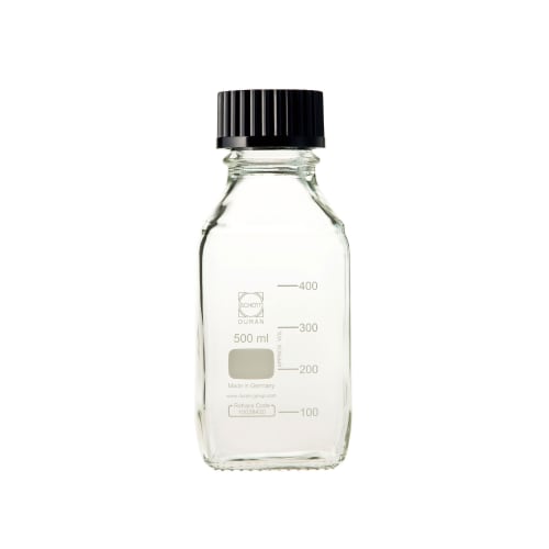 黑盖旋口方瓶（中瓶） 500mL 017230-5002A