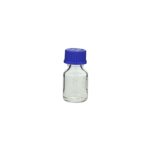 带蓝色盖的旋盖瓶（中瓶）25mL 017200-25A