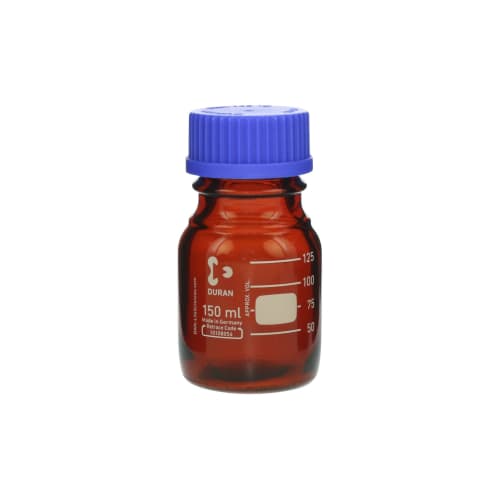 旋盖瓶（中瓶）棕色带蓝盖150mL 017210-150A