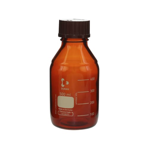 旋盖瓶（中瓶）棕色带红盖500mL 017210-5001A