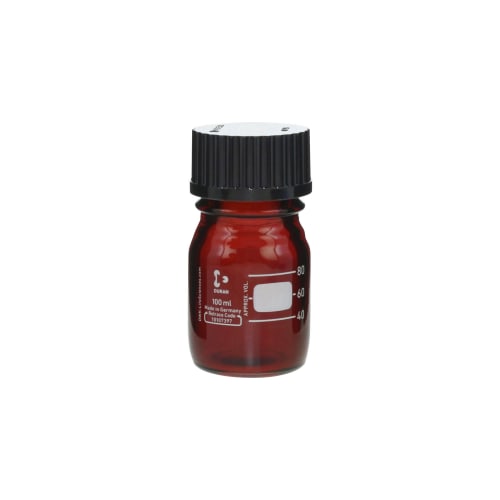 旋盖瓶（中瓶）棕色带黑盖100mL 017210-1002A