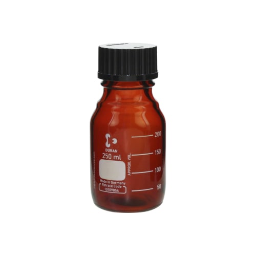旋盖瓶（中瓶）棕色带黑盖250mL 017210-2502A