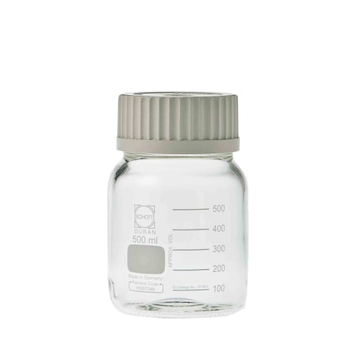 旋盖瓶（广口）GLS-80 带白盖 500mL 017250-2500A