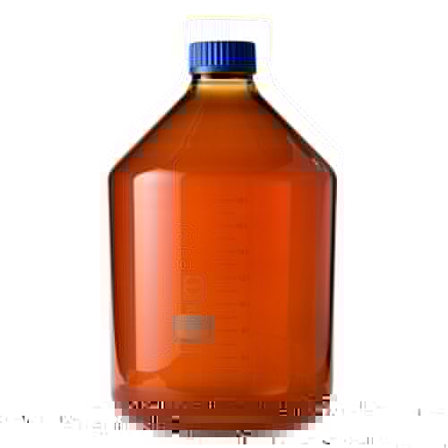 旋盖瓶（广口）GLS-80 棕色配蓝盖 10L 017250-110000