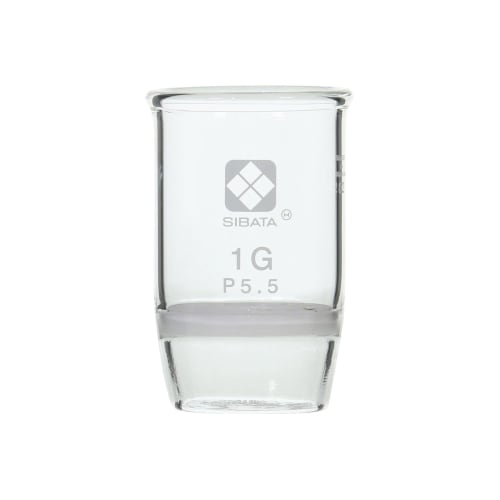 Shibata Scientific 玻璃过滤坩埚 形状 1GP5.5 3 件 013050-15A