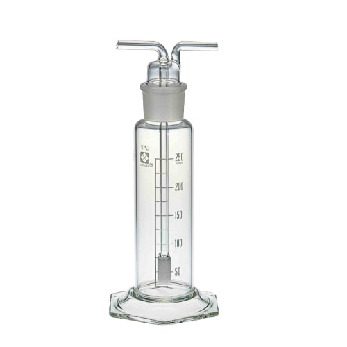Shibata Scientific 普通橡胶气体净化瓶，带圆柱形过滤器 85GP250 套装 014650-6