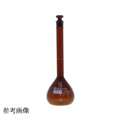 柴田科学容量瓶（满容量瓶）特级棕色带玻璃平塞1L 020070-1000A
