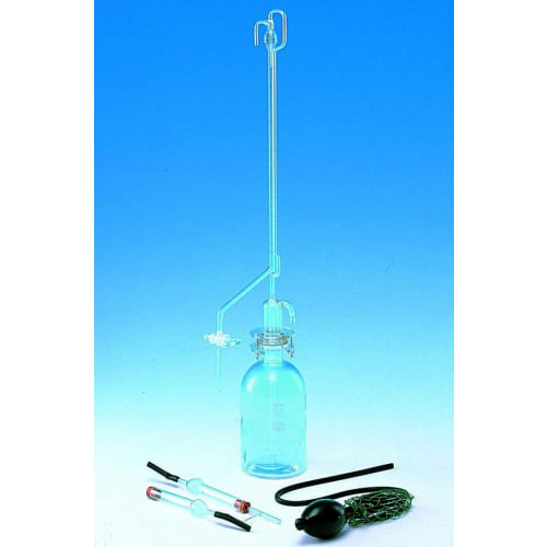 带玻璃旋塞的自动滴定管，透明 25mL 本体 022210-251