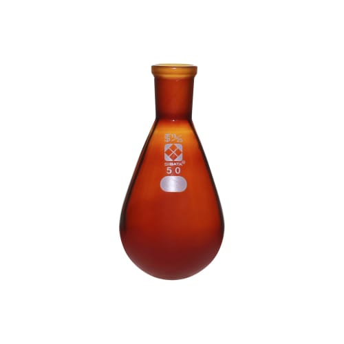 Shibata Science 普通滑动茄子烧瓶 棕色 15/25 50mL 005270-1550