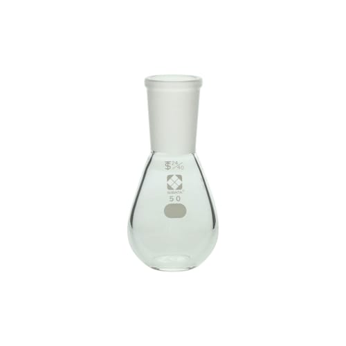 普通滑动平底茄子烧瓶 50mL 24/40