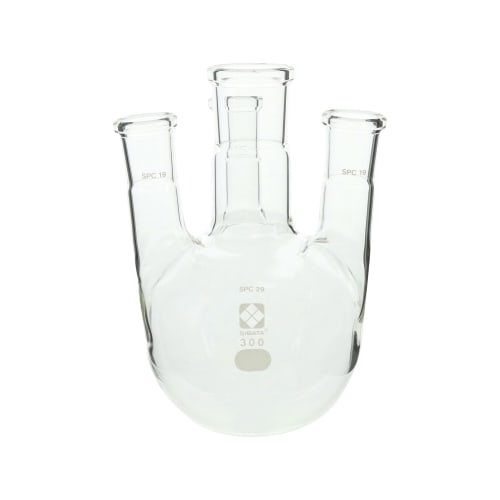 SPC 四颈圆底烧瓶 300mL Main SPC-29/Side SPC-19