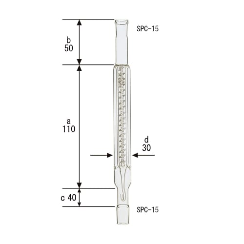 Shibata Scientific SPC 分数管 Widmer SPC15-15 200mm 030820-15100