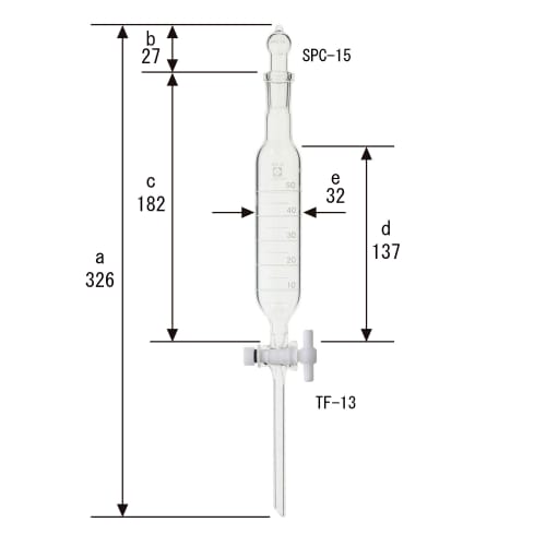 SPC 分液漏斗 50mL SPC15 带刻度