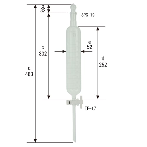 SPC 分液漏斗 300mL SPC19 带刻度