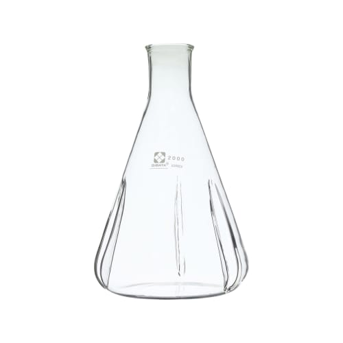 Shibata Scientific 摇动锥形烧瓶 2L，带挡板 016310-2000