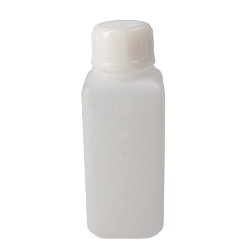 方瓶，窄口，白色，PE材质，100mL