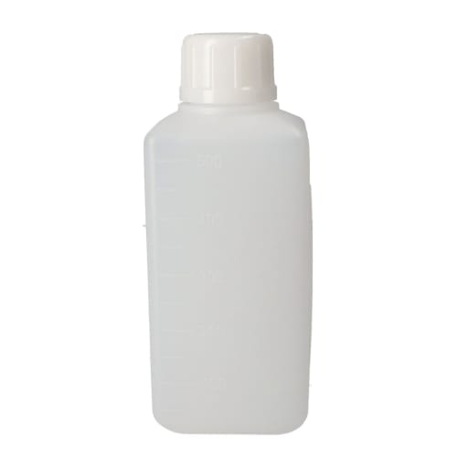 方瓶，窄口，白色，PE材质，500mL