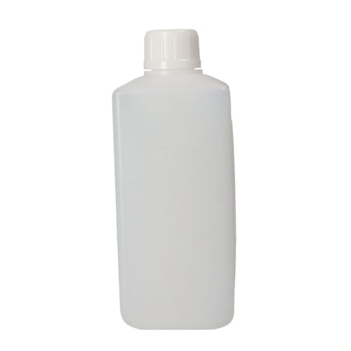 方瓶，窄口，白色，PE材质，1L