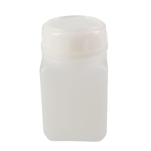 方瓶，广口，白色，PE材质，100mL