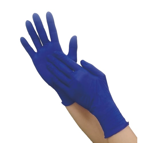 Nippon Paper Crecia Protect Guard 深蓝色丁腈手套 M 号 69360 100 张
