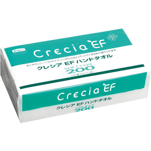 Crecia EF 擦手巾柔软型 200 2 层 37005 200 对 x 30 包