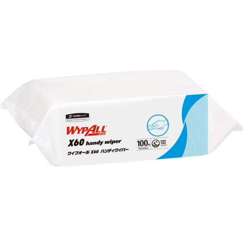Nippon Paper Crecia Wipe All X60 Crosslike 手持擦拭布 60535 100 张 x 16 包