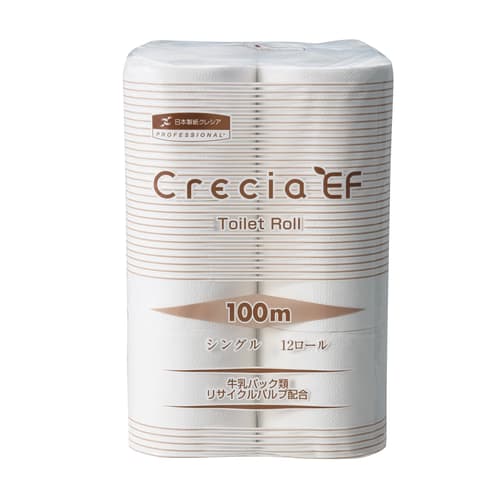  Crecia EF 卫生纸 100m 单张 10120 12卷 x 4包